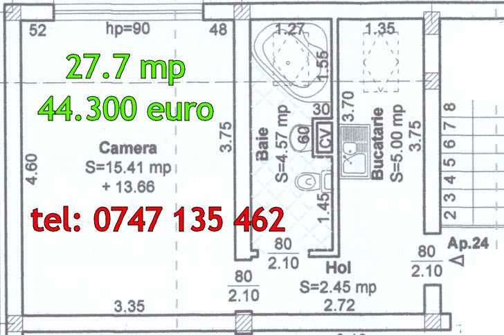 Apartament 1 camera in zona DACIA, DIRECT PROPRIETAR