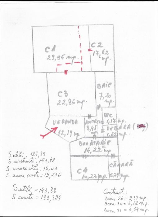 Proprietar , vand apartament 4 camere