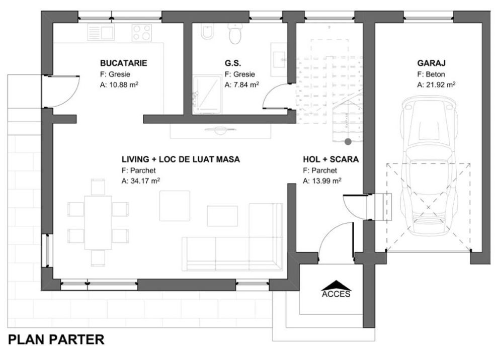 Duplex cu Garaj zona ION CREANGA/SIMFONIEI