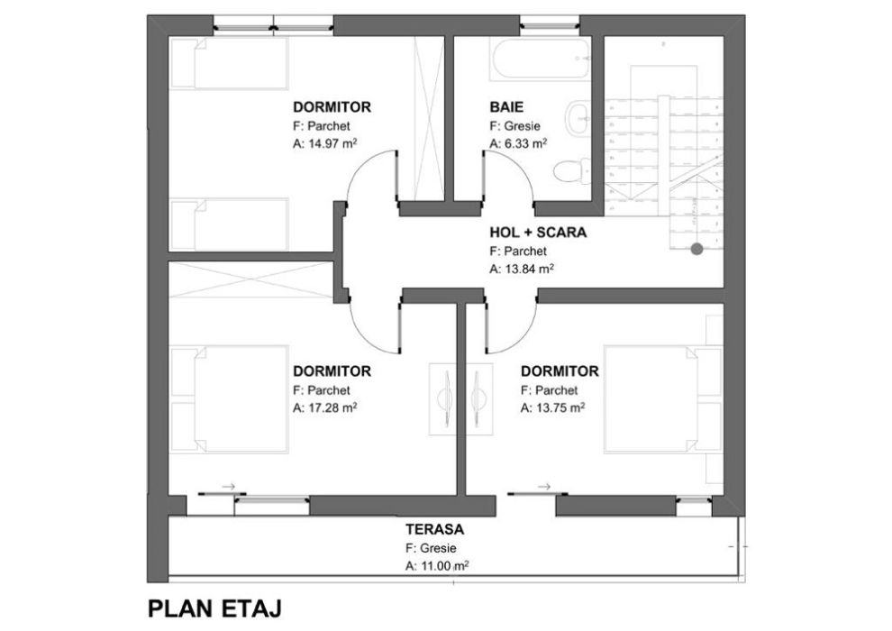 Duplex cu Garaj zona ION CREANGA/SIMFONIEI
