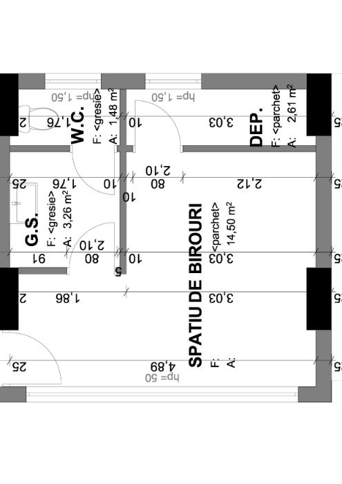 Vand spatiu birou - SAD, 22 mp, bloc nou parter, str.Lidia, 35000eur