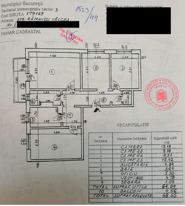 Apartament 4 camere decomandat 2 minute Dristor