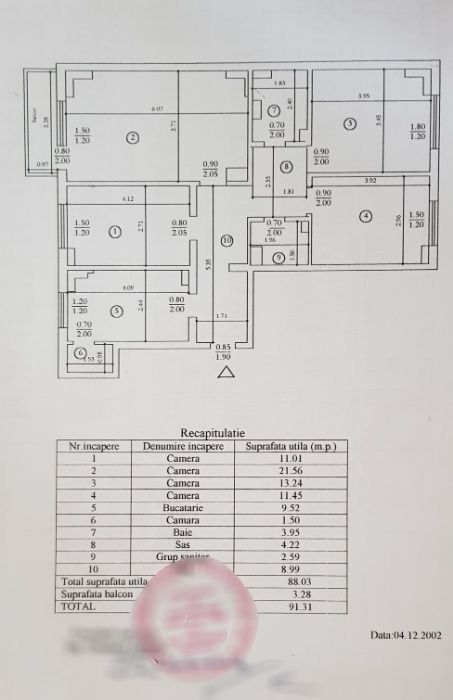 Apartament 4 camere - CUG - Providenta