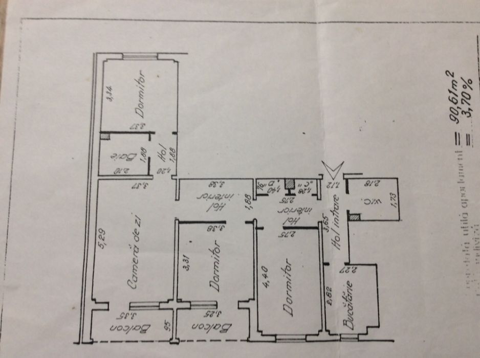 Apartament 4 camere, Dacia.