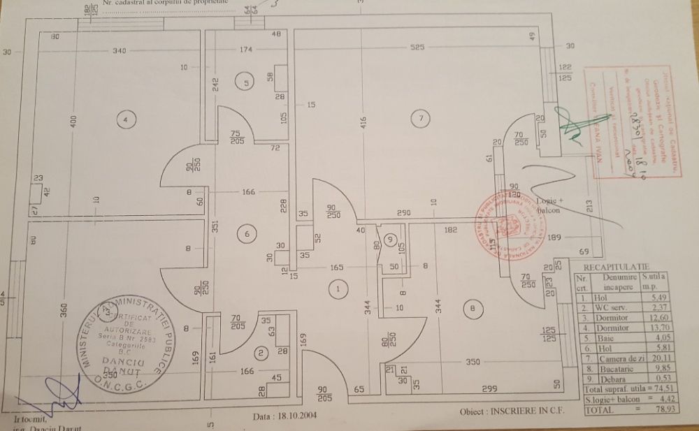 Apartament 3 camere de vanzare 1 Mai