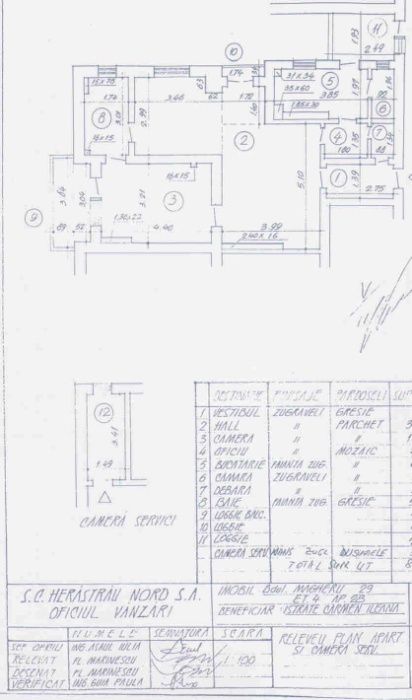 Proprietar,vand apt.3 camere,Bdul Magheru,99500euro